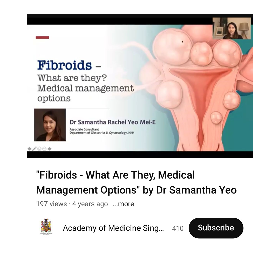 Public Webinar: Fibroids – What are they? Medical management options