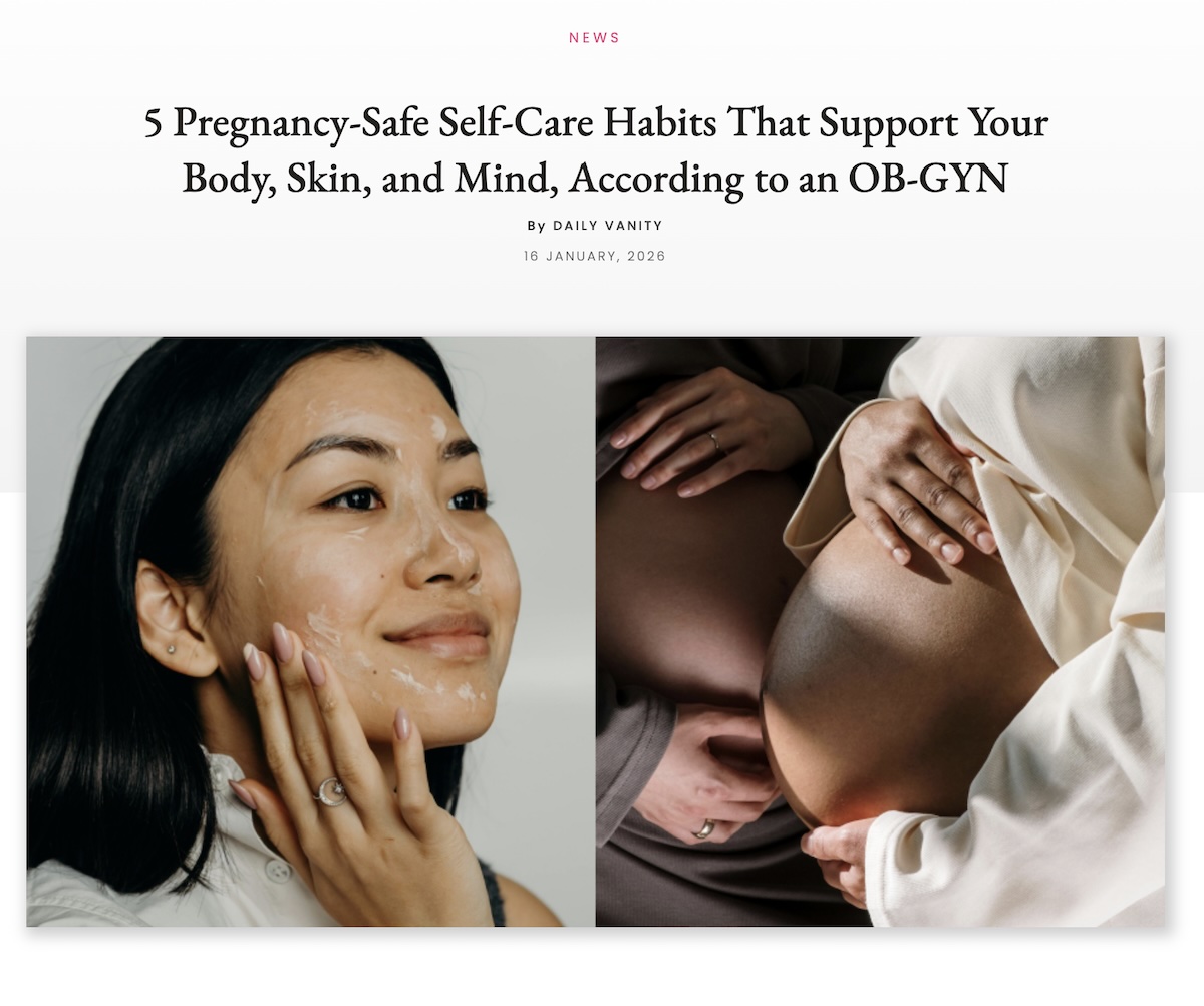 5 Pregnancy-safe Self-Care Habits That Support Your Body, Skin, and Mind, According to an OBGYN
